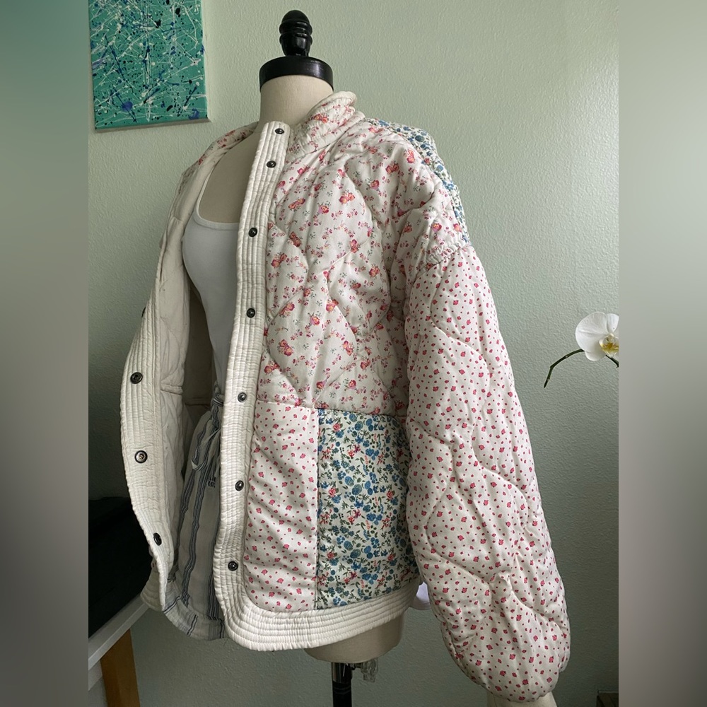 BlankNYC Boho Quilted Bomber Jacket